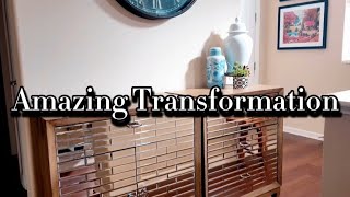 Laminate end of bed dresser transformation to wood look effect [upl. by Convery285]