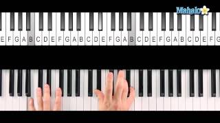 How to Play an Fsharp 7 Chord F7 on Piano [upl. by Janella]