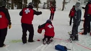 Ski Lift Chairlift Rope Evacuation Exercise [upl. by Lose]