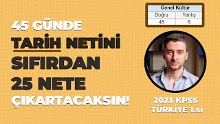 Tarih Nasıl Çalıştım 2023 KPSS Türkiye 1si Anlatıyor kpss2024 yks lgs [upl. by Twitt667]