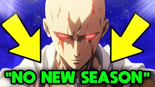 TERRIBLE News for One Punch Man Season 3 From Creator [upl. by Eyaj]