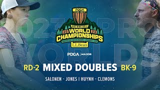 2023 PDGA Pro Worlds  MIXED DOUBLES  R2B9 Chase  Salonen  Jones  Huynh  Clemons [upl. by Varion]