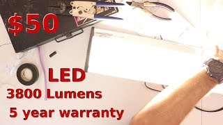 DIY Cheap Photography Lighting Solution  LED Utilitech Pro Strip Shop Light [upl. by Primaveras]