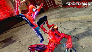 SpiderMan vs Carnage with Ultimate SpiderMan Suit  SpiderMan Shattered Dimensions [upl. by Nnaid]