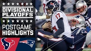 Texans vs Patriots  NFL Divisional Game Highlights [upl. by Imhskal17]