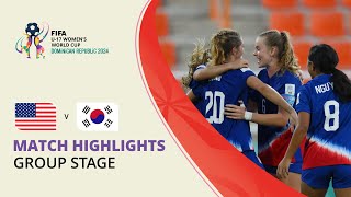 HIGHLIGHTS USA v Korea Republic  FIFA U17 Women’s World Cup 2024 [upl. by Pulchia]