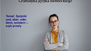 Gramatyka niemieckiego  spójniki  szyk prosty [upl. by Erdreid]