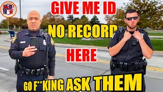 Cop Gets FIRED IMMEDIATELY After Losing Control 1st Amendment Audit  Id Refusal 17 [upl. by Amlas]