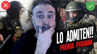 👉PERUANOS ADMITEN que CARABINEROS de CHILE están MEJOR PREPARADOS que su POLICÍA [upl. by Naivaf]