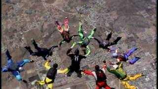 Skydiving Accident 10way with premature deployment at 10k feet [upl. by Koa]