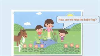 connect plus kg1 term1 unit3 story a baby frog [upl. by Nottnerb]