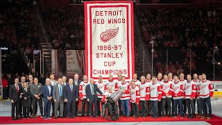 Red Wings honor 25th anniversary of 97 Cup Champs [upl. by Charil]