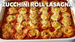 How to Make Zucchini Roll Lasagna with Turkey Bolognese  Food Wishes [upl. by Yruama472]