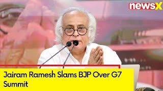 Jairam Ramesh Slams BJP Over G7 Summit  50TH G7 Summit  NewsX [upl. by Belding]