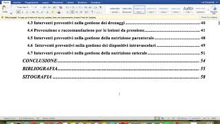 Come creare lindice o sommario per la tesi su word [upl. by Inele385]