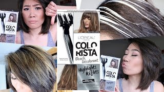 How to do Highlights at Home DIY Highlight Colorista Kit by Loreal Paris REVIEW [upl. by Nadoj]