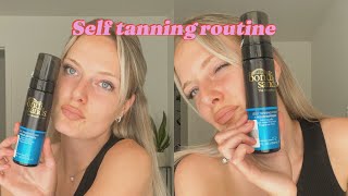 Bondi Sands 1 hour express foam tanning routine [upl. by Zebada]