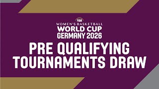 FIBA Womens Worlds Cup 2026 PreQualifying Tournaments Draw [upl. by Leoy]