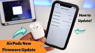 AirPods New firmware update 2D15  How to install firmware update on AirPods [upl. by Nnaer]