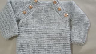 FRONT OPEN NECK BABY CARDIGAN DESIGN  EASY PATTERN  1YEAR BABY CARDIGAN [upl. by Vorfeld]