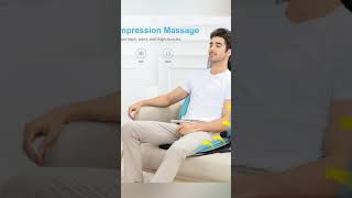 Neck Back Massager with Heat 2D ro 3D Kneading bellyfat chair massage massagetherapy [upl. by Guise]