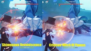 Lyney Shimenawa Reminiscence Vs Crimson Witch of Flames  Genshin Impact [upl. by Nelsen]