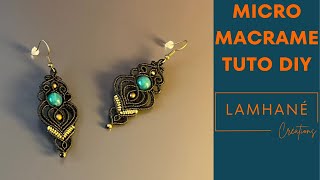 Tuto MicroMacramé DIY  Boucles dOreilles quotValentinequot [upl. by Mccafferty]