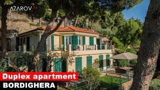 🔆 For sale Duplex apartment in a villa in Bordighera [upl. by Atirabrab804]