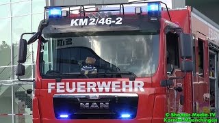 E  AMMONIAKAUSTRITT IN KORNTALMÜNCHINGEN  Gefahrgutzug Feuerwehr Asperg amp LB im Einsatz [upl. by Terris]