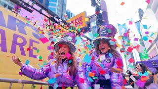 NYC Times Square New Years Eve Preparation 2024  Times Square Ball Drop 2024 4K Confetti Test [upl. by Maurer]