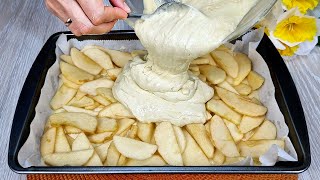 🍎😋Ich habe noch nie so einen leckeren Apfelkuchen gegessen Einfaches und leckeres Rezept [upl. by Ahsier]