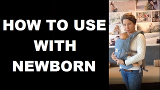 How Do I use the Adapt Baby Carrier with a Newborn  Ergobaby [upl. by Damarra]