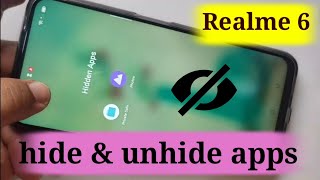 Realme 6  How To Hide amp Unhide Apps [upl. by Lavena]