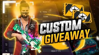 FREE FIRE LIVE GIVEWAY CUSTOM ROOM🔴 LIVE IN BANGLADESH SERVER ff freefire tondegamer [upl. by Crockett]