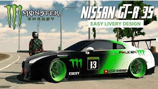 NISSAN GTR R35 MONSTER DESIGN  CAR PARKING MULTIPLAYER [upl. by Haidebez]