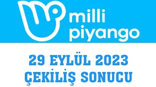 Milli Piyango Çekiliş Sonuçları 29 Eylül 2023 [upl. by Ikkaj]