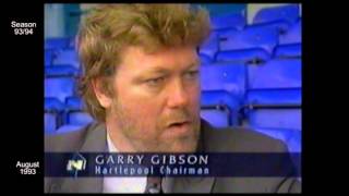 1993  1994 Hartlepool FC 01 and its Gary Gibson Chair and Viv Busby Manager interview [upl. by Atinuahs]