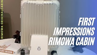 RIMOWA Original Cabin CarryOn  Unboxing amp First Impressions  Aluminum [upl. by Abdella]