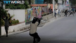 Haiti Protests PortauPrince shut down by violent protests [upl. by Etteniotnna]