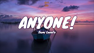 🎧 Demi Lovato  Anyone  Lyric video [upl. by Abihsot]