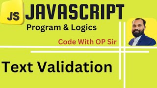 9 Javascript Text Validation Part1 in Hindi [upl. by Harley]