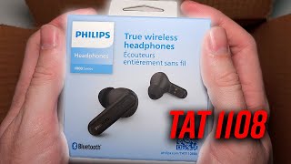 Fone de Ouvido Bluetooth TWS Philips TAT1108 BK  Análise [upl. by Alaster459]