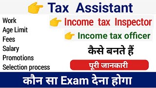 Tax assistant kya hota hai full information in Hindi  job profile of income tax inspector  ITO [upl. by Eneliak]