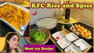 Rice and Spice KFC Style  easiest and Yummiest Rice [upl. by Halliday52]