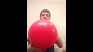 Red balloon blow up [upl. by Emogene]