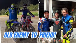 Casey Stoner and Valentino Rossi race together again at VR46 Ranch [upl. by Cowley]