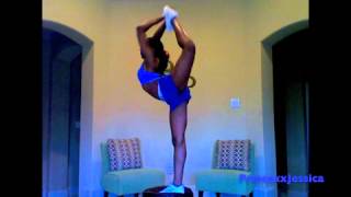 Cheerleading Flyer Stretches [upl. by Odlanier]