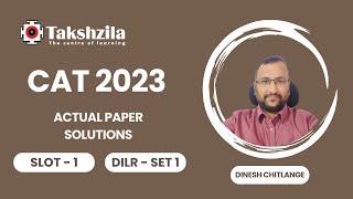 CAT 2023 Solutions  Slot 1  DILR  SET 1  Takshzila cat2024 [upl. by Leiram681]