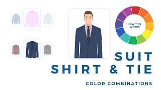 Suit Shirt amp Tie Color Combinations 101 Exploring the Color Wheel [upl. by Sidnak411]