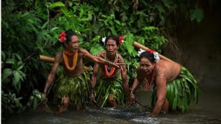 how primitive living and survival life woman fishing [upl. by Aisekal]